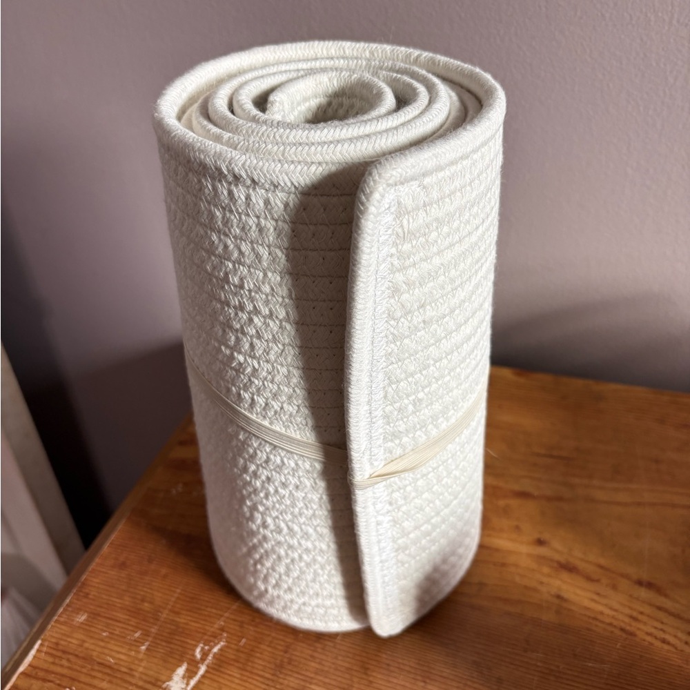 White Textured Christmas tree skirt